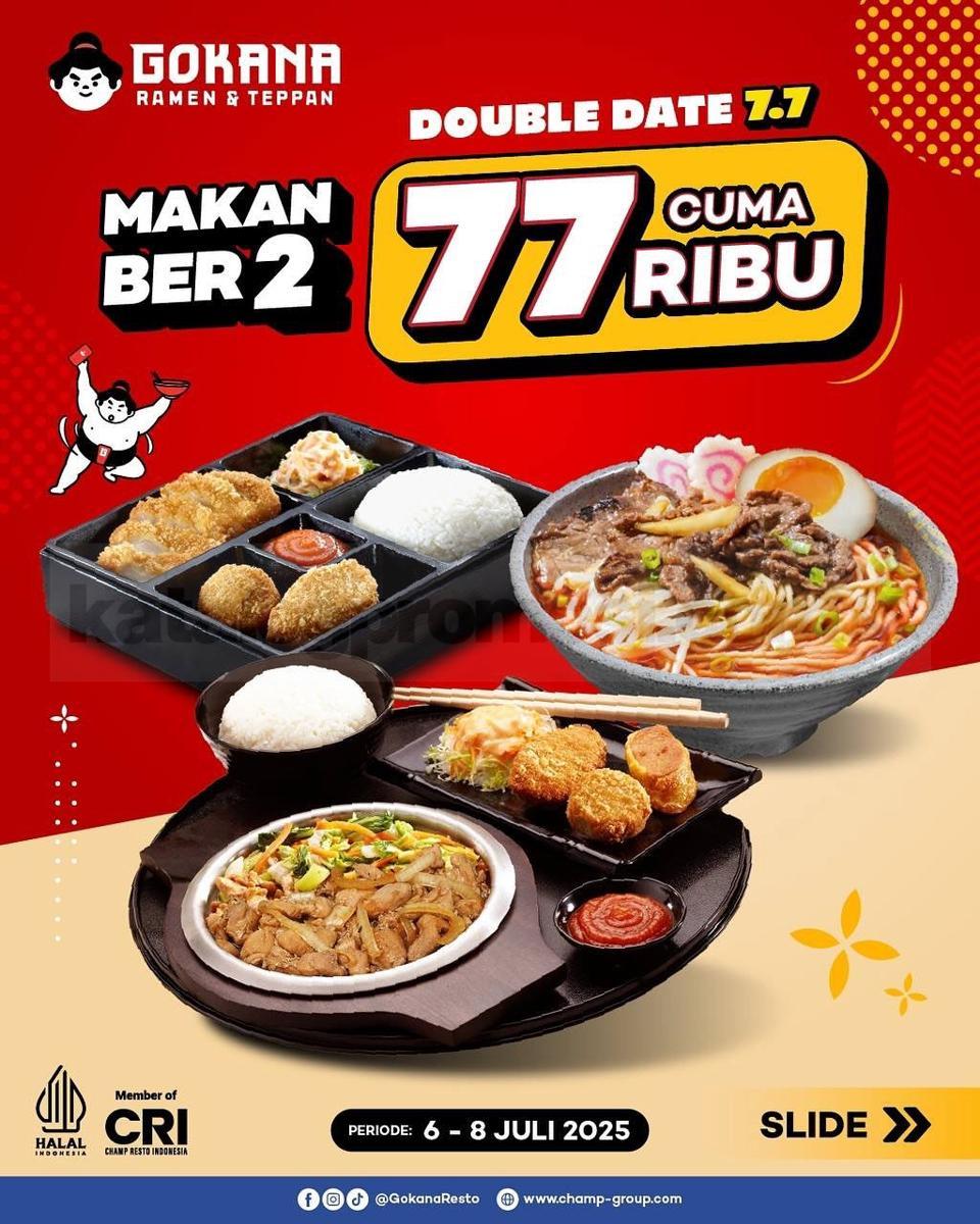 Promo 7.7 Gokana Ramen and Teppan (instagram.com/gokanaresto)