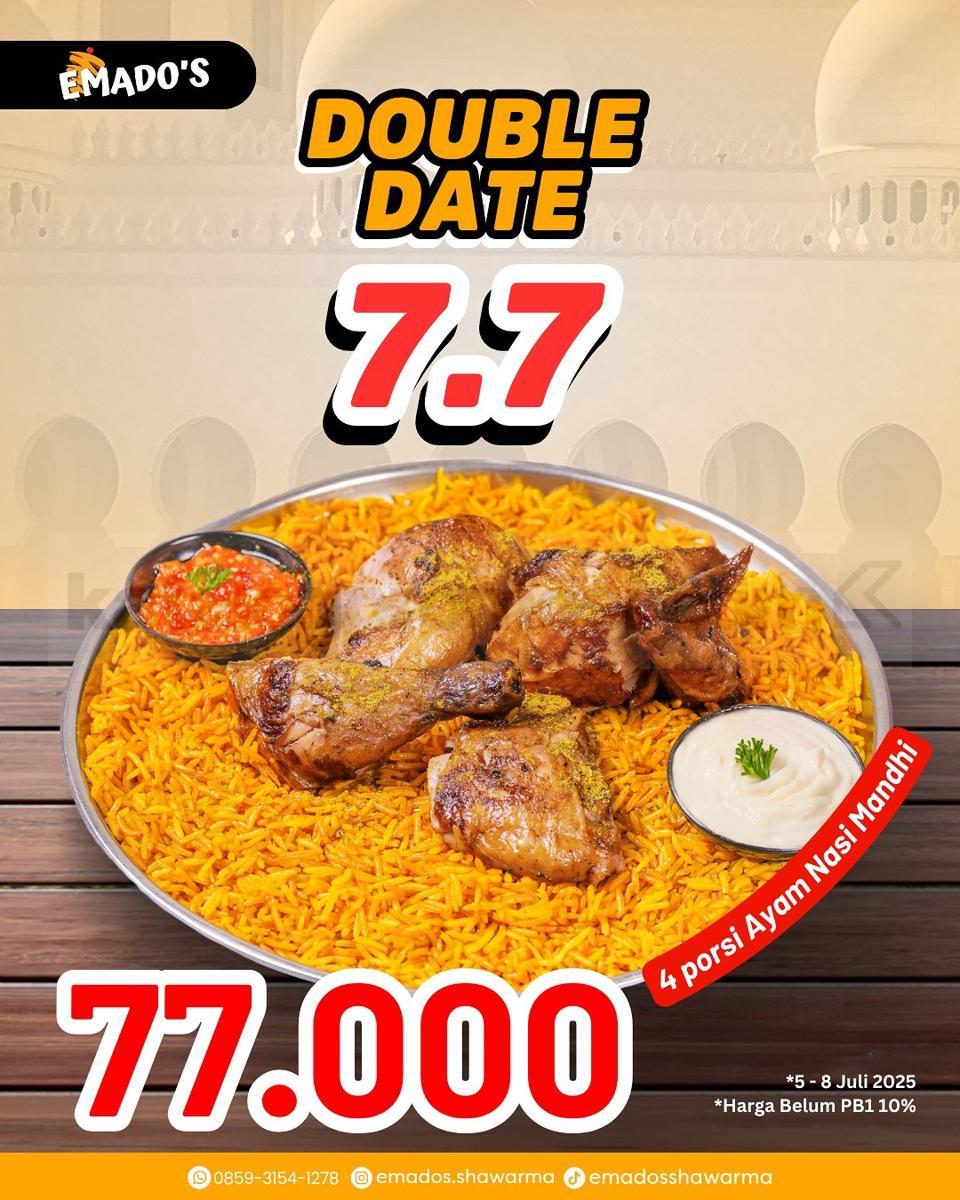 Promo 7.7 Emado's Shawarma (instagram.com/emados.shawarma)