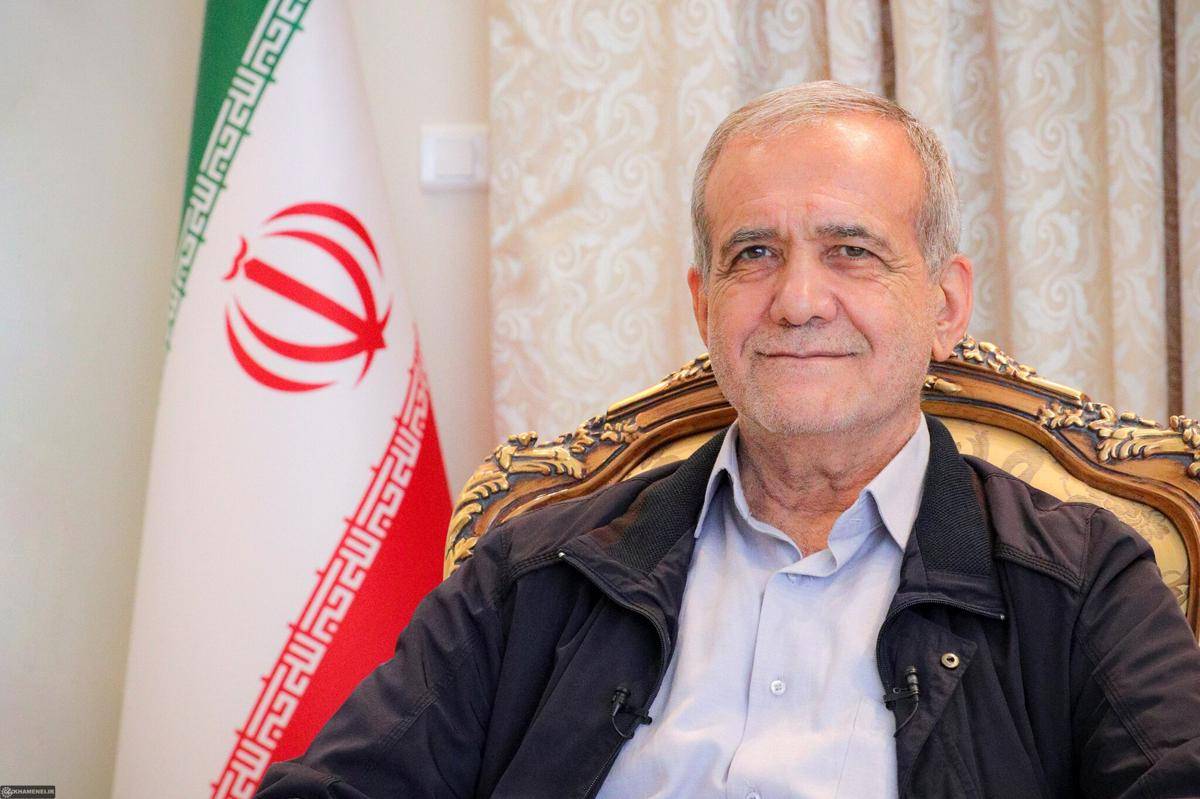 Presiden Iran, Masoud Pezeshkian. (Khamenei.ir, CC BY 4.0 <https://creativecommons.org/licenses/by/4.0>, via Wikimedia Commons)