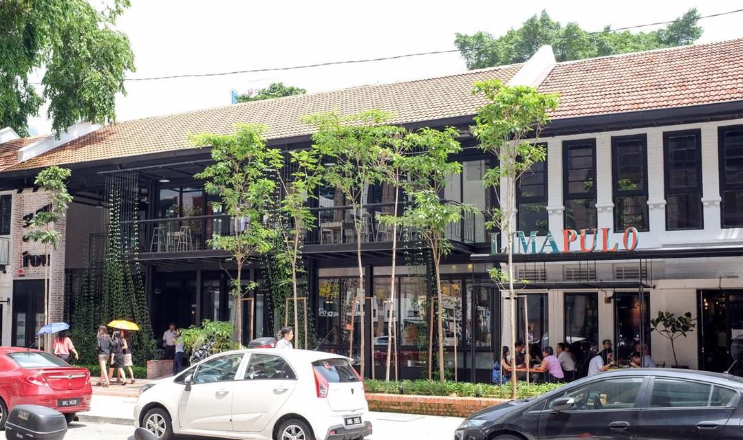 Beberapa kafe di The Row @ Jalan Doraisamy, Dang Wangi, Kuala Lumpur