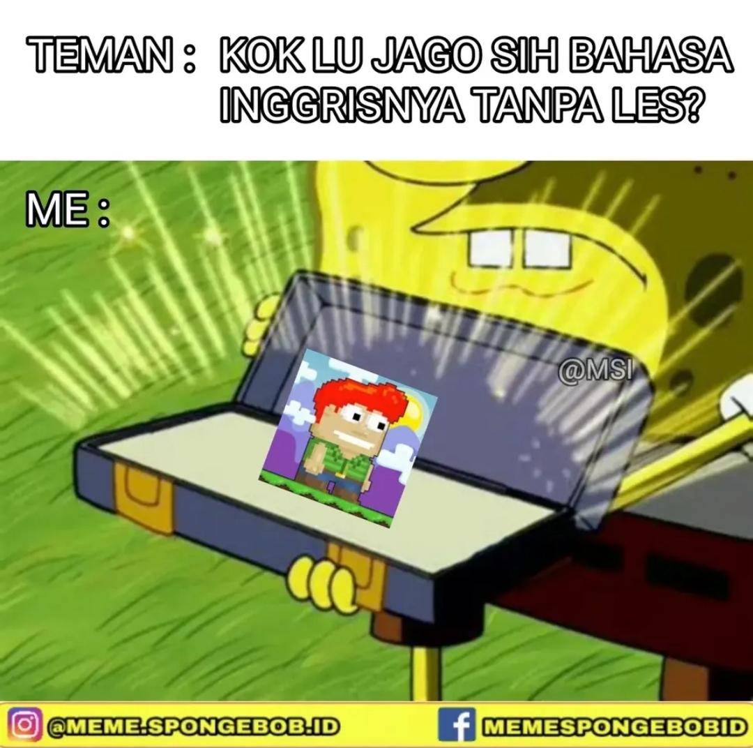 Meme belajar (instagram.com/meme.spongebob.id)