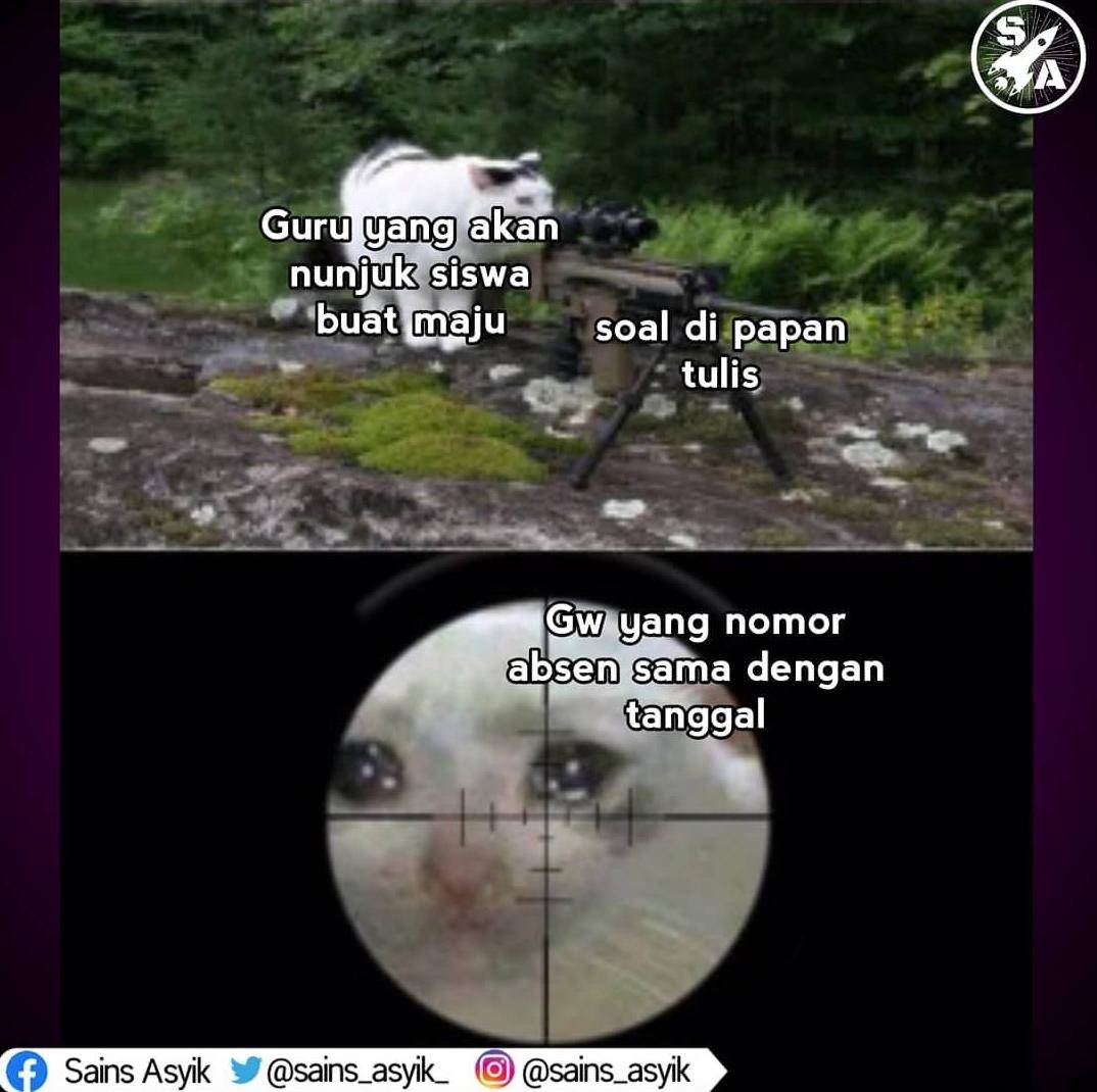 Meme belajar (instagram.com/sains_asyik)