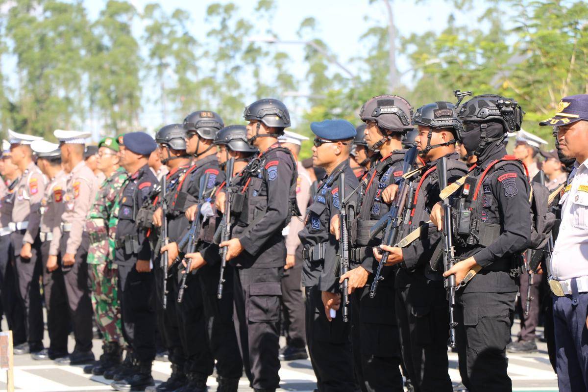 Apel gabungan pengamanan tamu VVIP di IKN