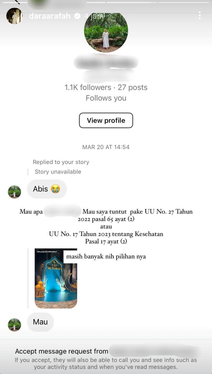 Data pribadi dan rekam medis Dara Arafah disebar oknum tak bertanggung jawab