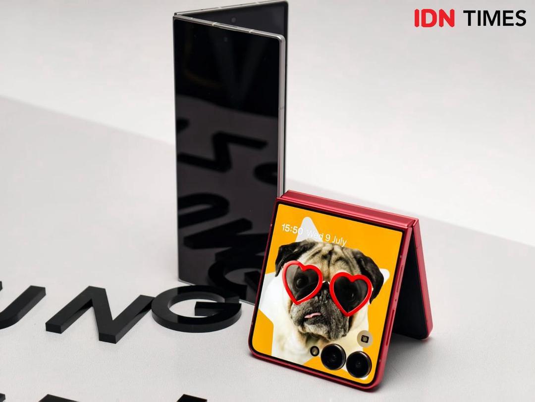 Samsung Galaxy Z Fold 7 dan Z Flip7 (IDN Times/Fatkhur Rozi)