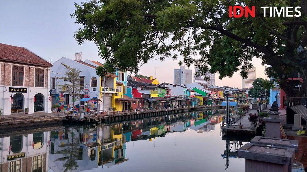 Potret Sungai Melaka di Melaka, Malaysia (IDN Times/Fasrinisyah Suryaningtyas)