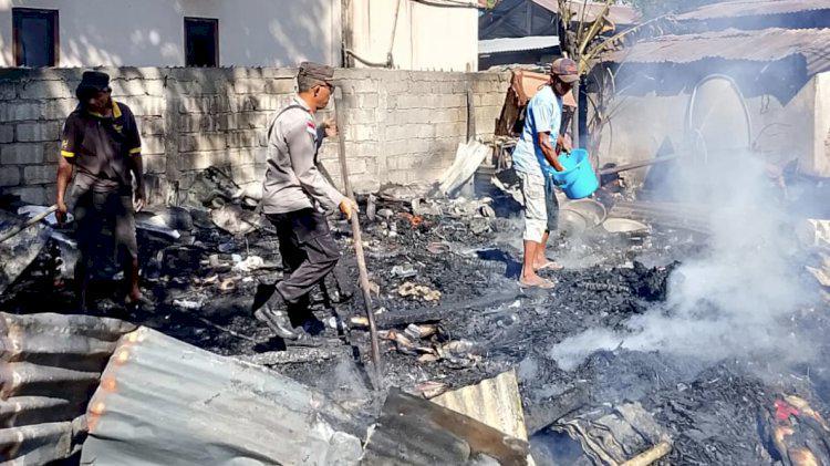 Anak-anak Main Api Sebabkan 7 Rumah di Sikka NTT Ludes Terbakar