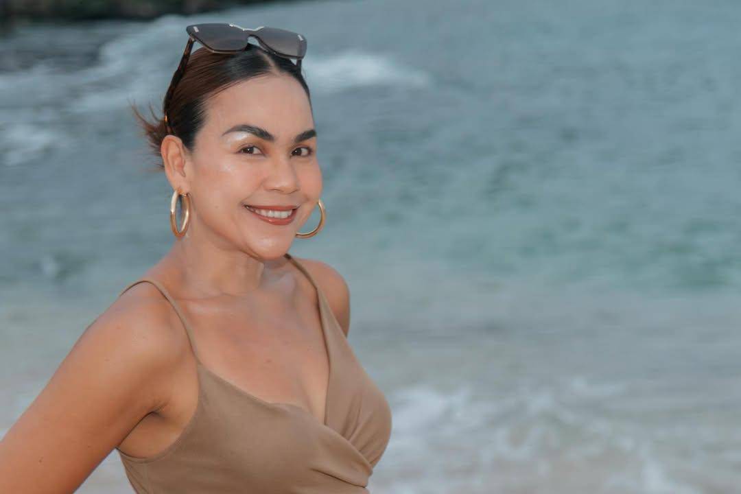 Melaney Ricardo dan anak liburan di Bali (instagram.com/melaney_ricardo)