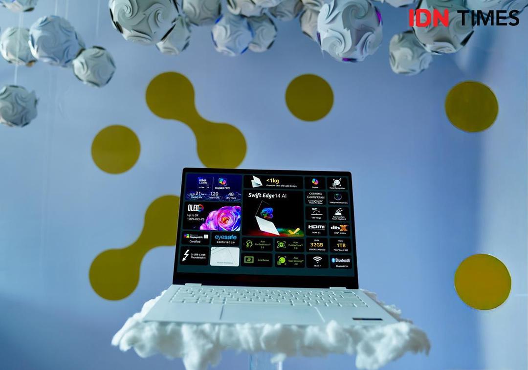 Acer Swift Edge 14 AI (IDN Times/Fatkhur Rozi)
