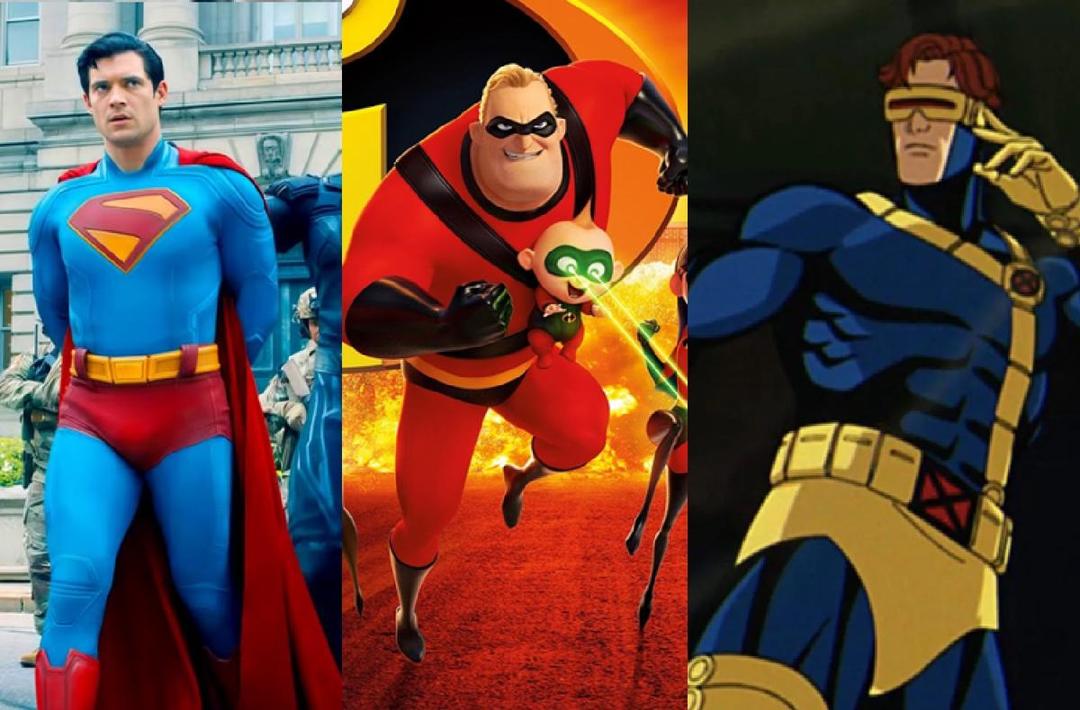 para superhero dengan celana dalam di luar