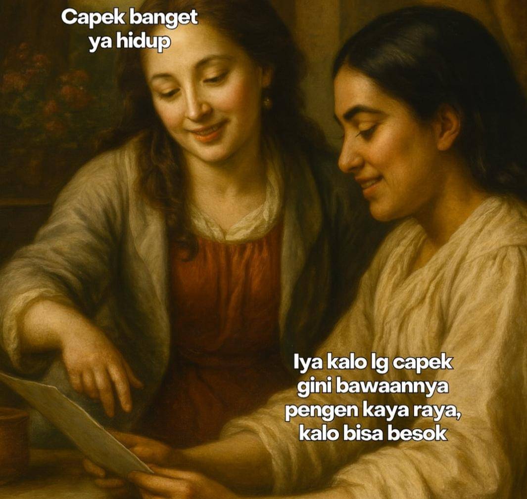 Meme lukisan keuangan (instagram.com/pademictalks)
