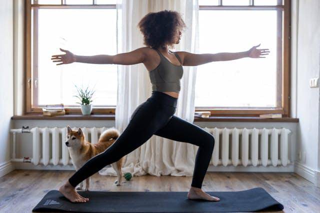 ilustrasi morning yoga