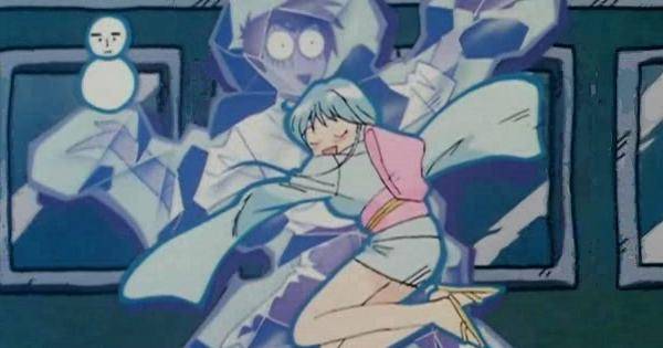 Yukime membekukan Nube - Jigoku Sensei Nube 1996