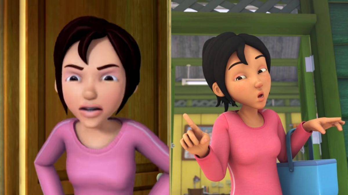 perbandingan karakter Kak Ros di season awal vs season terkini (dok. Les' Copaque Production/Upin & Ipin)