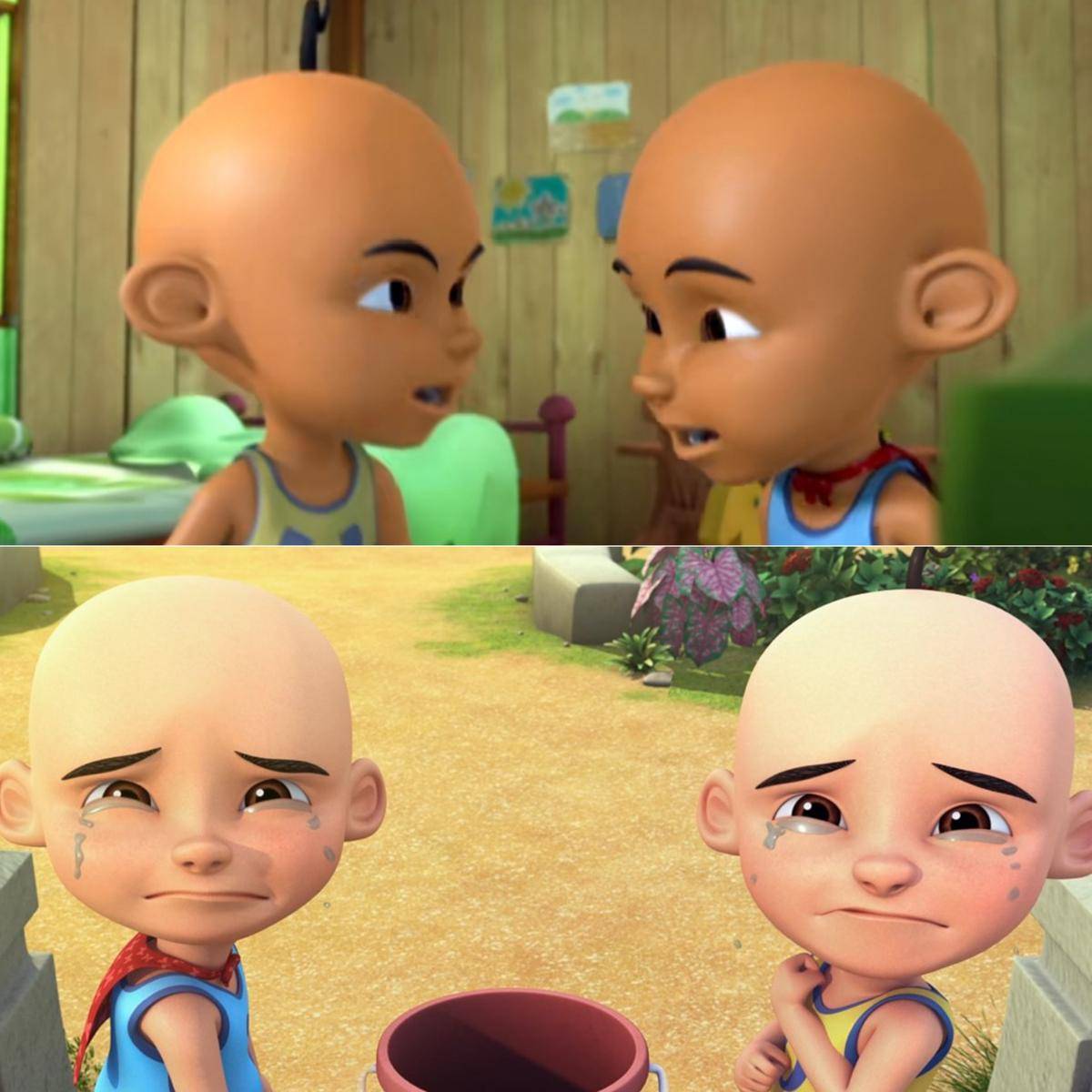 perbandingan karakter Upin & Ipin di season awal vs season terkini (dok. Les' Copaque Production/Upin & Ipin)
