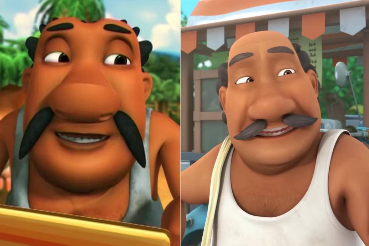 potret Uncle Muthu yang kini punya jidat (dok. Les' Copaque Production/Upin & Ipin)