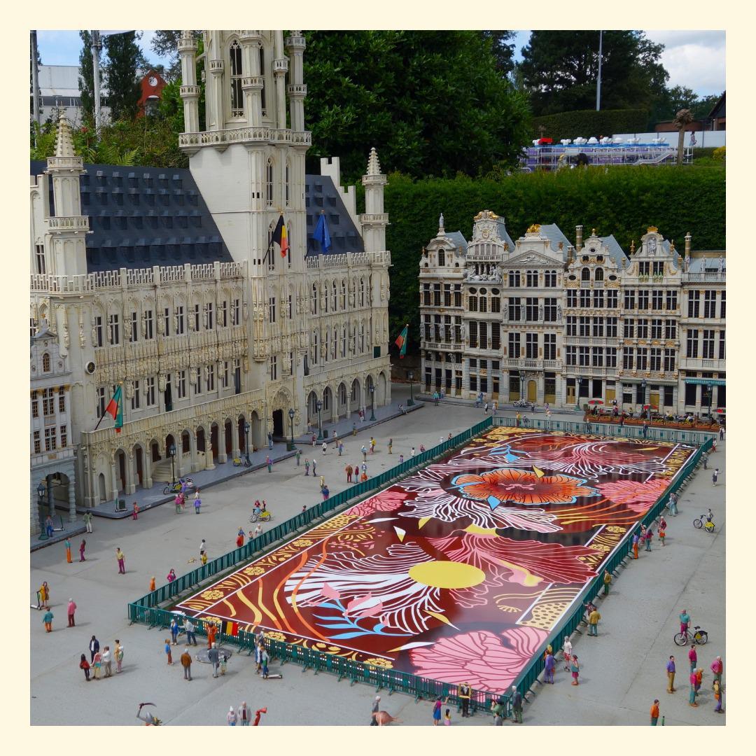 Potret acara Flowertime di Brussel, Belgia (instagram.com/flowercarpetbrussels)