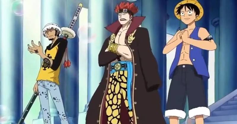 Luffy, Law, dan Kid (dok. Toei Animation/One Piece)