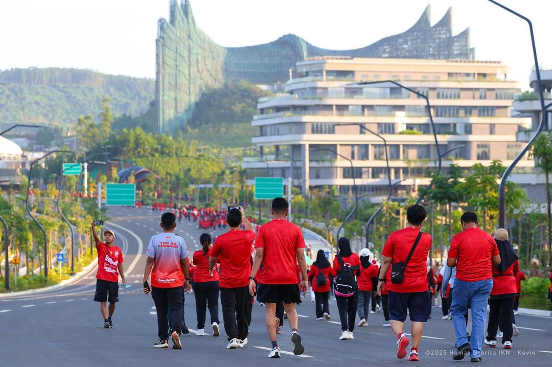 Semangat Anti Narkoba! OIKN Gelar Fun Walk Bareng Ribuan Warga di IKN