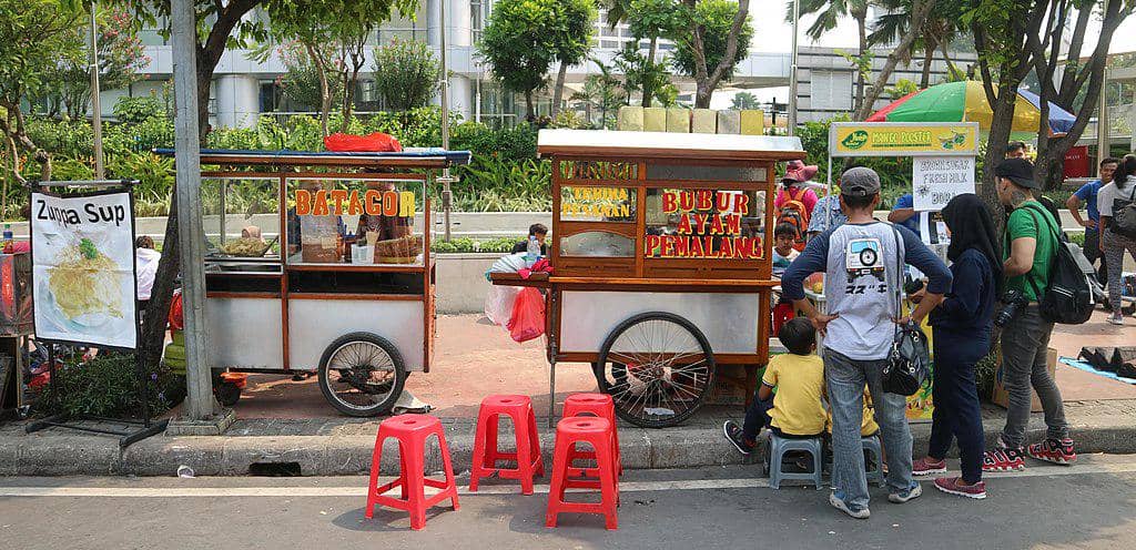 ilustrasi pedagang kaki lima 