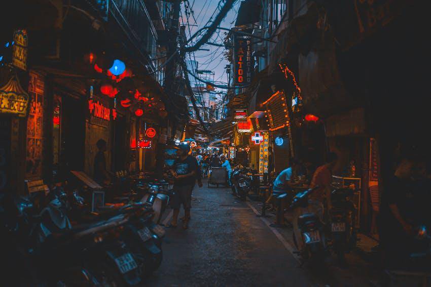 Ilustrasi pasar malam di Vietnam (pexels.com/Sheep)