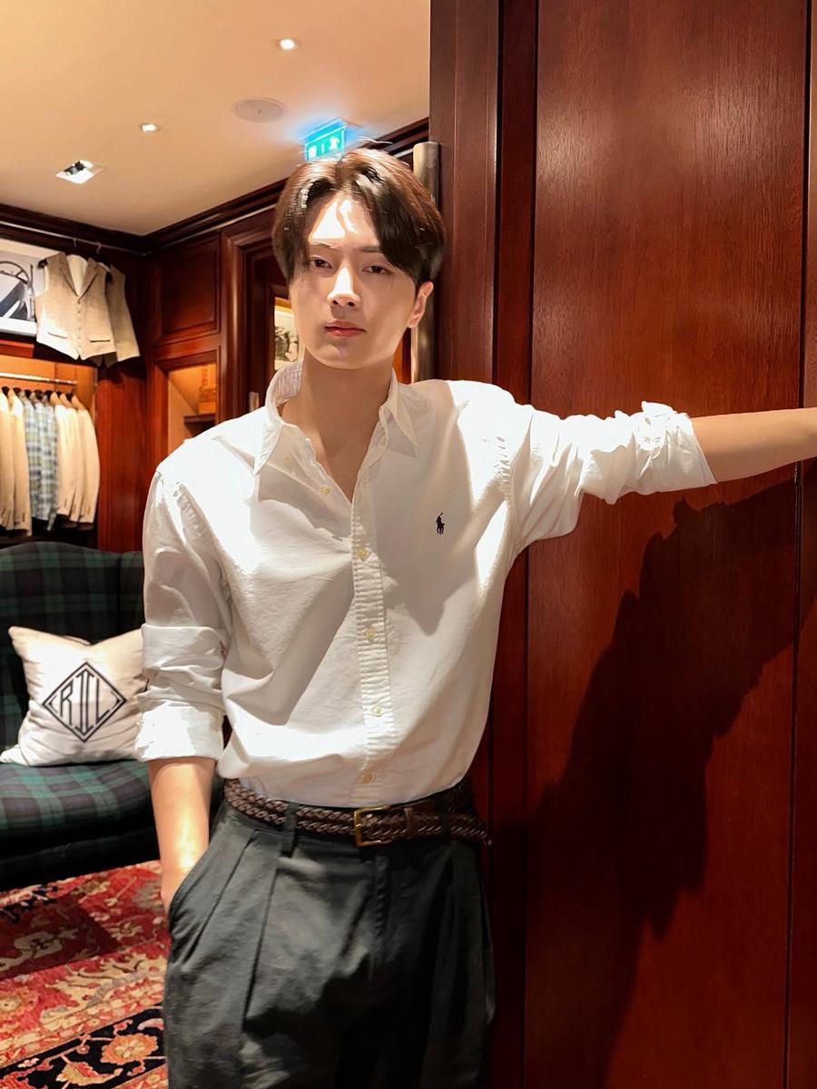 potret Jay ENHYPEN di event Ralph Lauren
