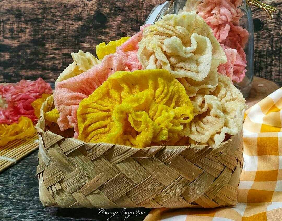 dapros atau kerupuk kembang ros 
