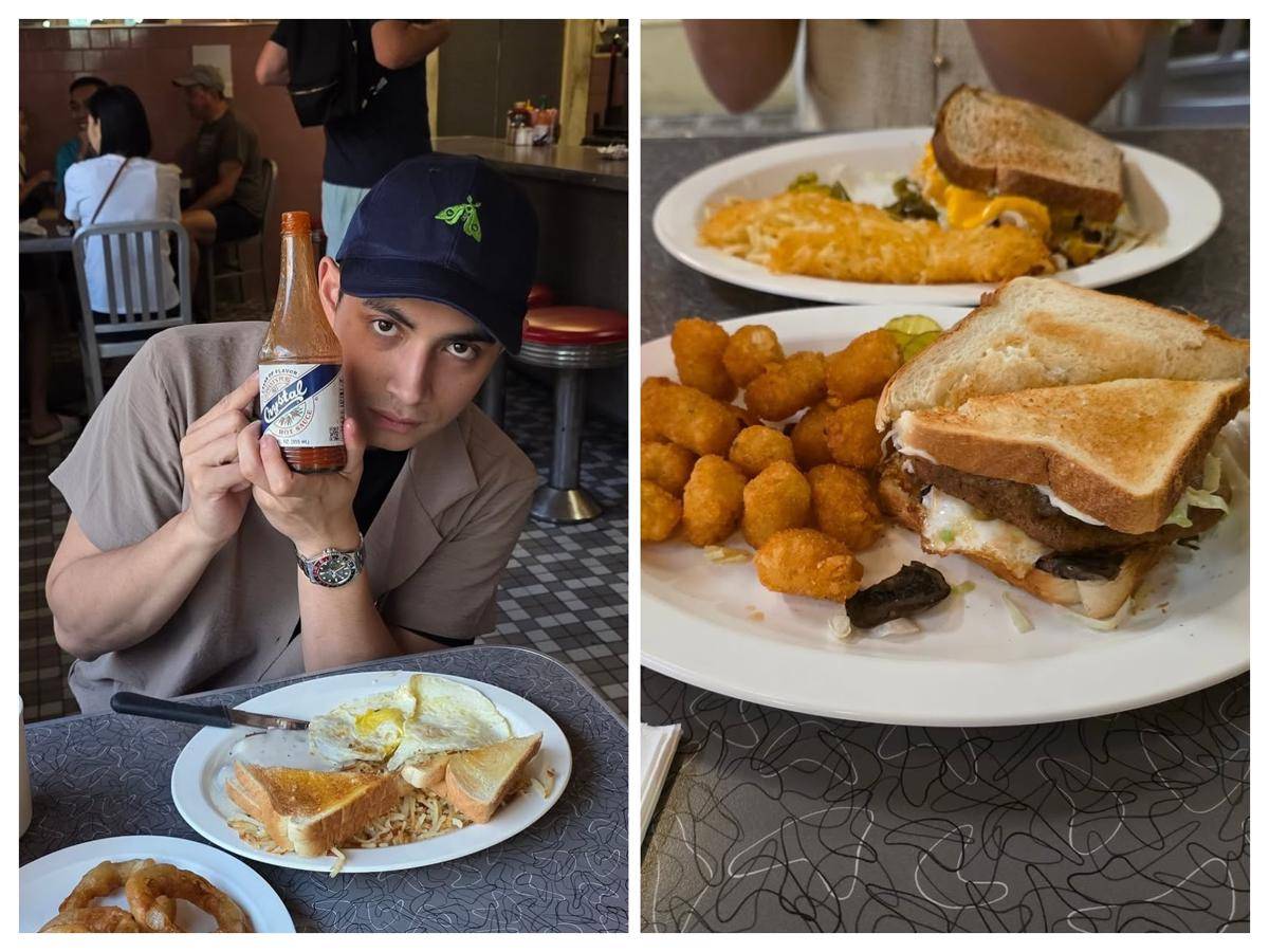 Omara Esteghlal makan di restoran favorit di Los Angeles (instagram.com/omara.esteghlal)