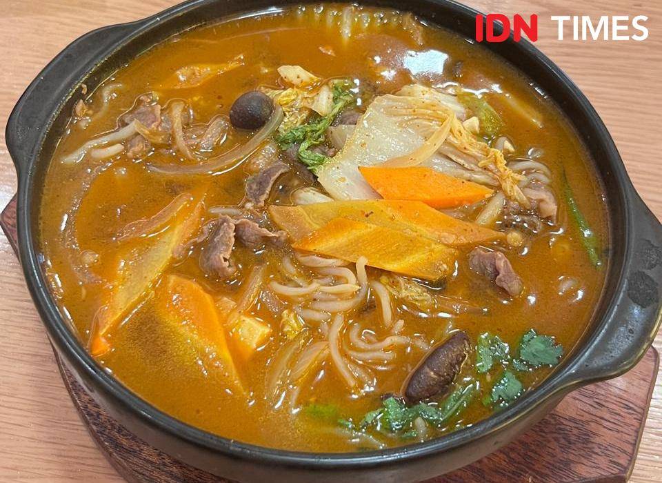 Resep Spicy Salmon Head Nabe ala Sushi Tei