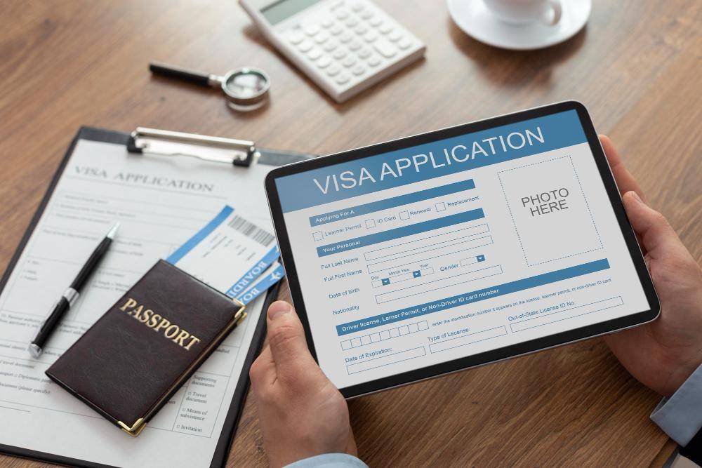 ilustrasi formulir pengajuan visa