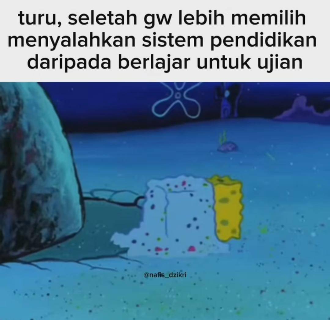 Meme kehidupan mahasiswa (instagram.com/nafis_dzikri)