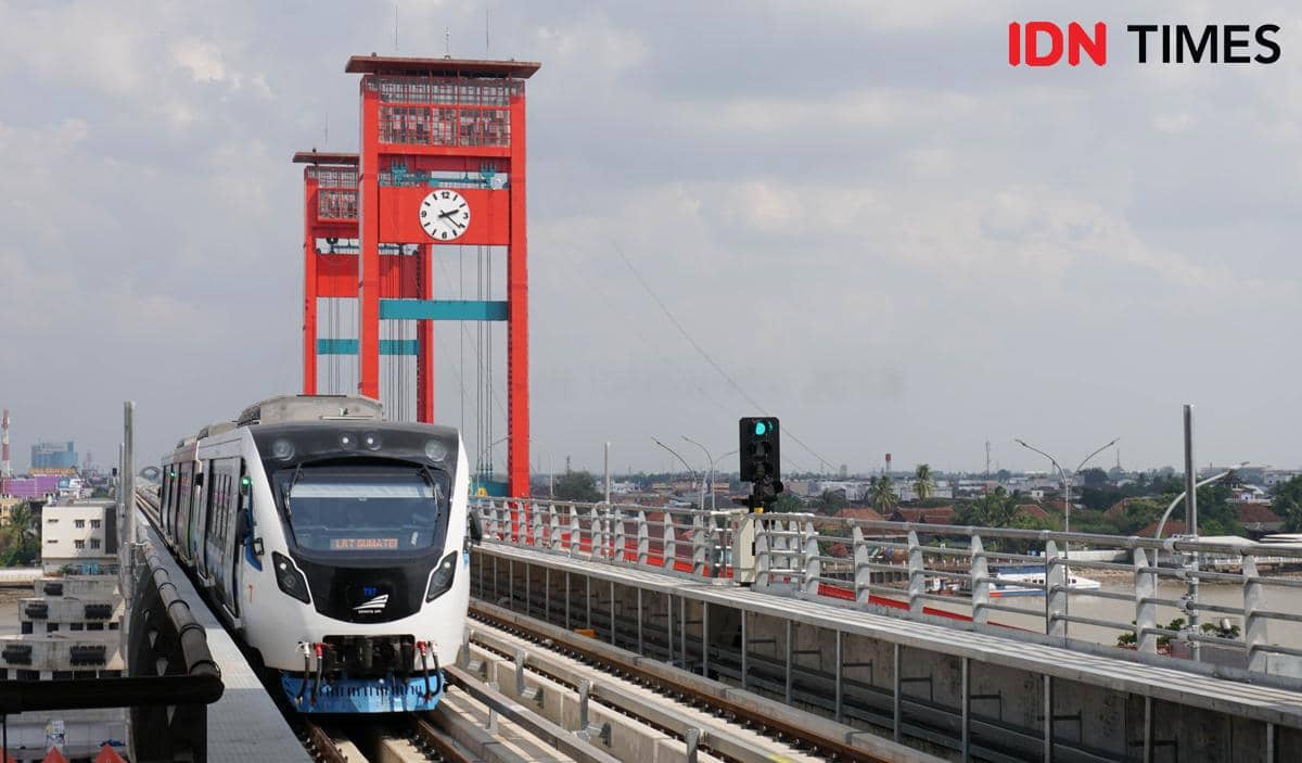 Potret Jembatan Ampera di Palembang 