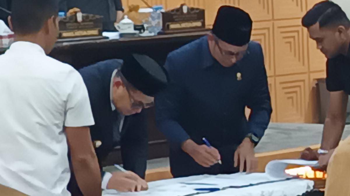 Pengesahan RPJMD 2025-2029 di Gedung DPRD Makassar, Rabu (16/7/2025). (IDN Times/Asrhawi Muin)
