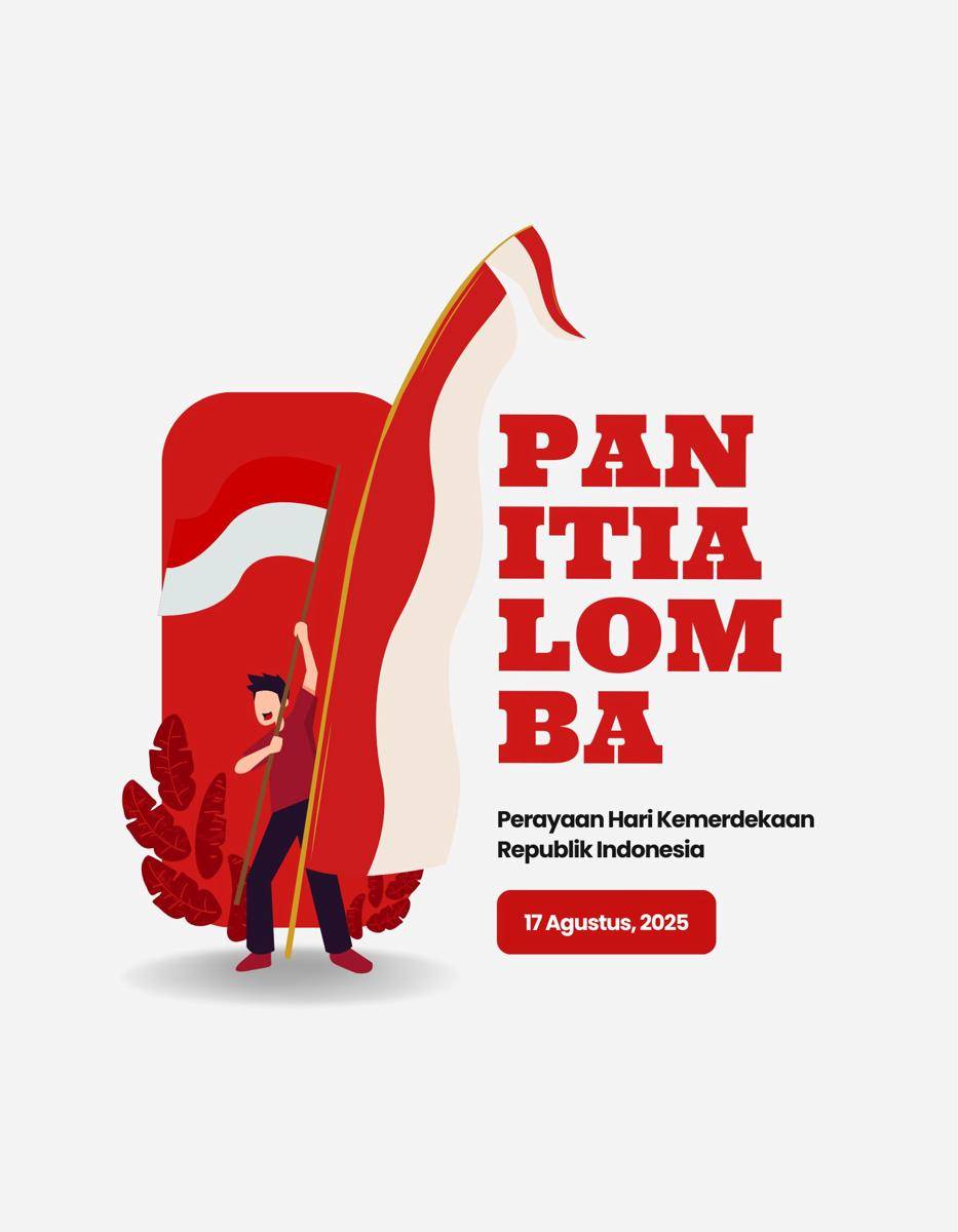 Merah dan Putih Tebal Kaos Panitia Lomba Perayaan Kemerdekaan Republik Indoensia.jpg
