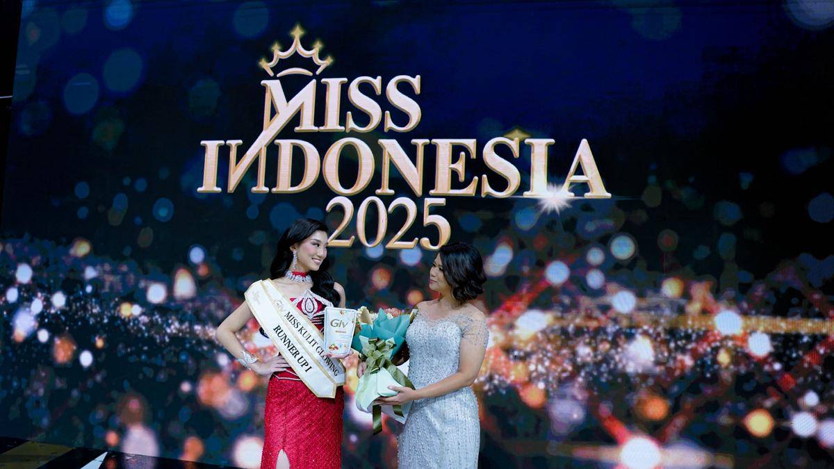 Zefanya Sharon, Runner Up I Miss Indonesia 2025 dinobatkan sebagai Miss Kulit Glowing 2025 (Dok. GIV)
