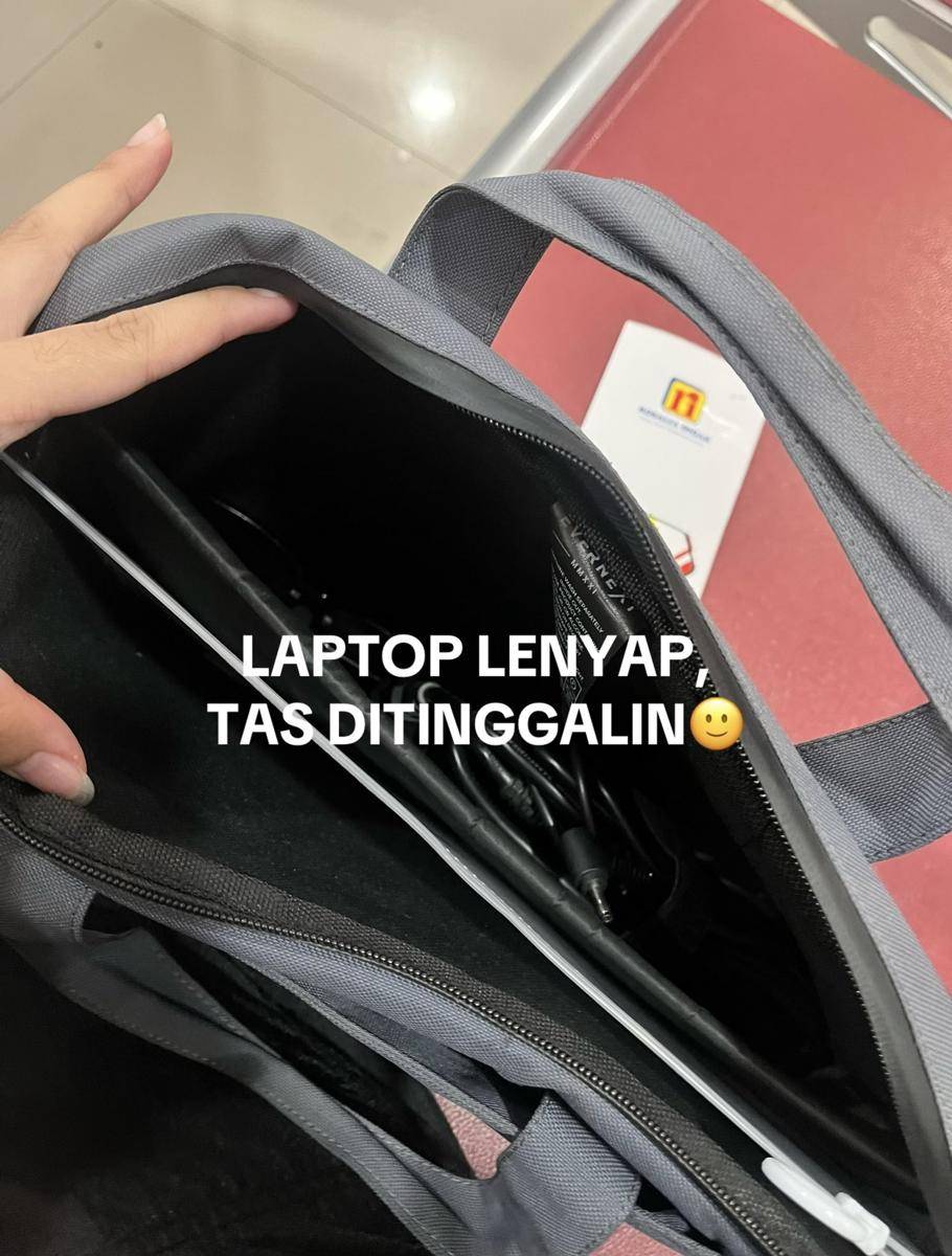 Tas milik korban kehilangan laptop di Bus Rosalia Indah Solo-Malang. (IDN Times/Istimewa)