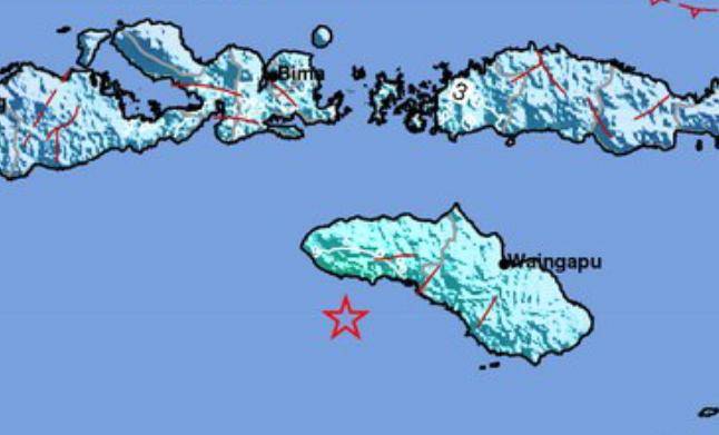Gempa Guncang Sumba Barat, Terasa hingga Bima dan Lombok