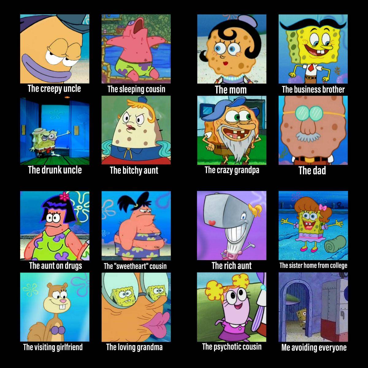 meme SpongeBob tentang sepupu (reddit.com/user/Spicy-BBQ)