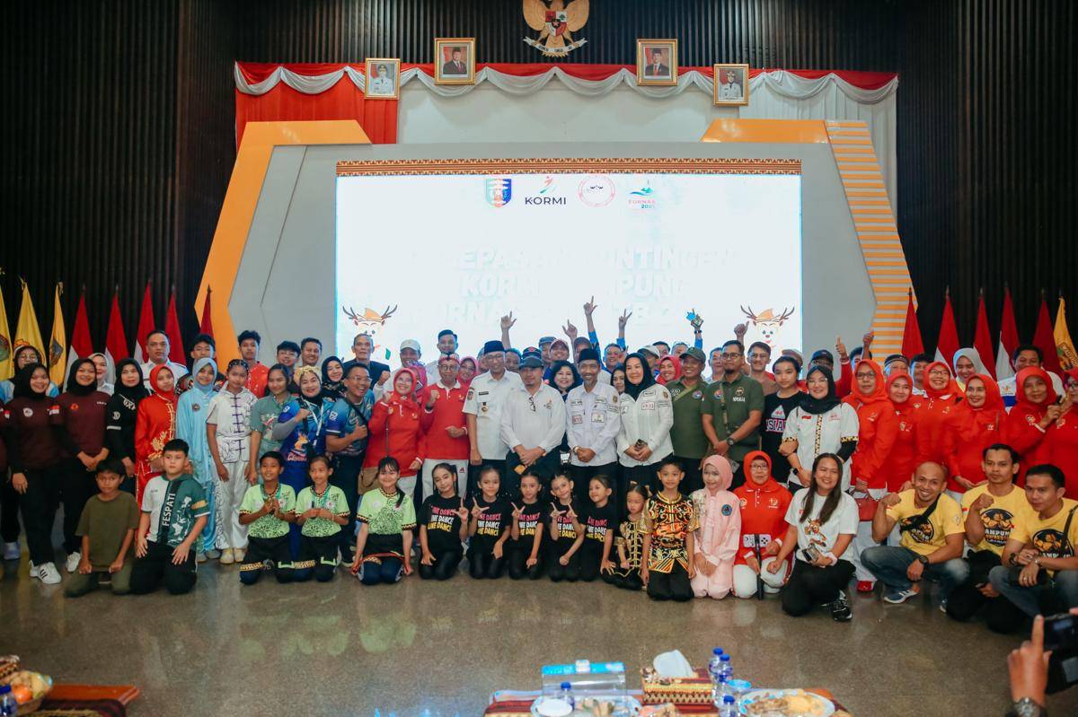 Pelepasan KORMI dalam Fornas oleh Gubernur Lampung, Rahmat Mirzani Djausal. (IDN Times/istimewa l)