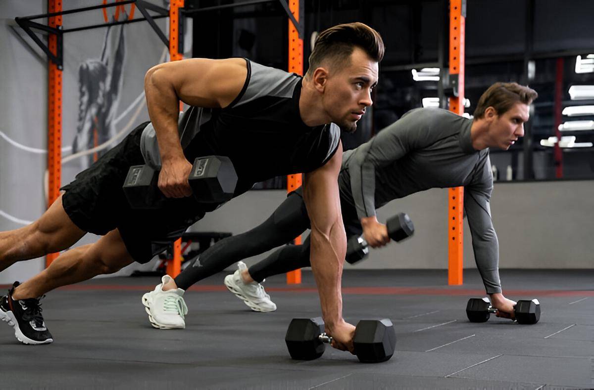 ilustrasi dua teman gym (freepik.com/freepik)