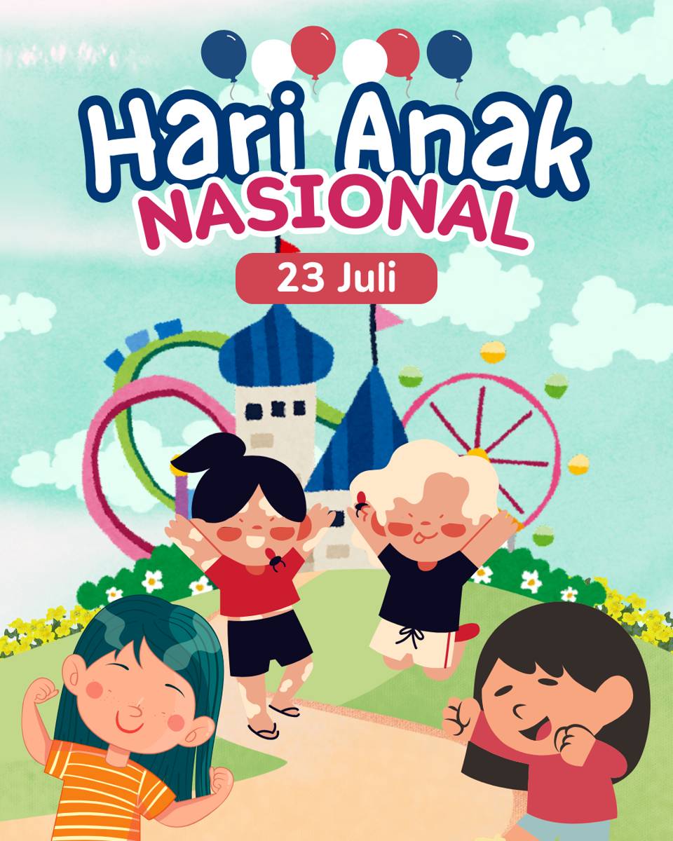 Hijau dan Cokelat Ceria Selamat Memperingati Hari Anak Nasional Konten Instagram (3).png
