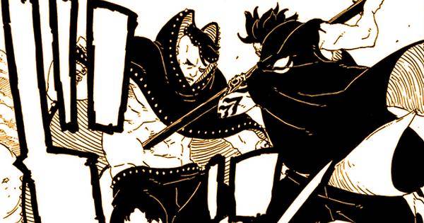 Kawaki menikam Jura dengan tongkat hitamnya - Boruto TBV