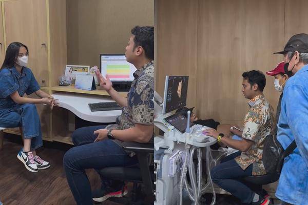 7 Momen Erika Carlina Periksa Kehamilan, Didampingi Keluarga