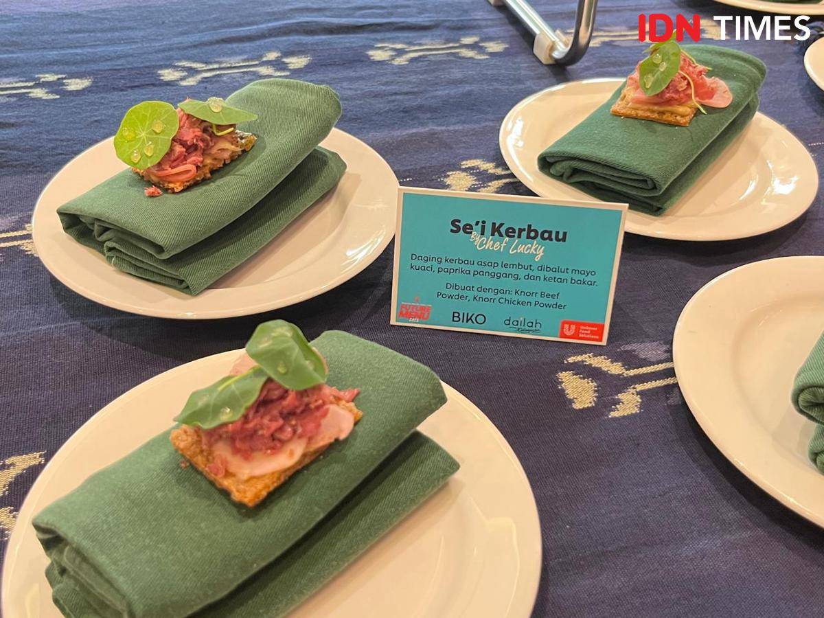 Potret Se'i Kerbau di Media Gathering UFS Future Menu 2025 di Dailah Sajian Nusantara, Jakarta Selatan