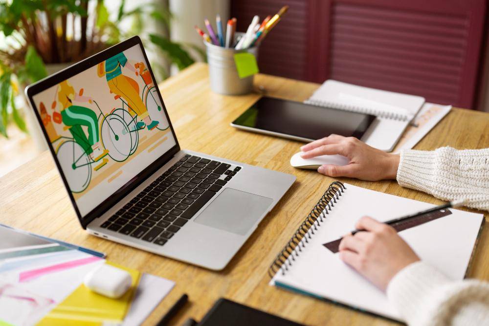 ilustrasi membuat portofolio design (freepik.com/freepik)