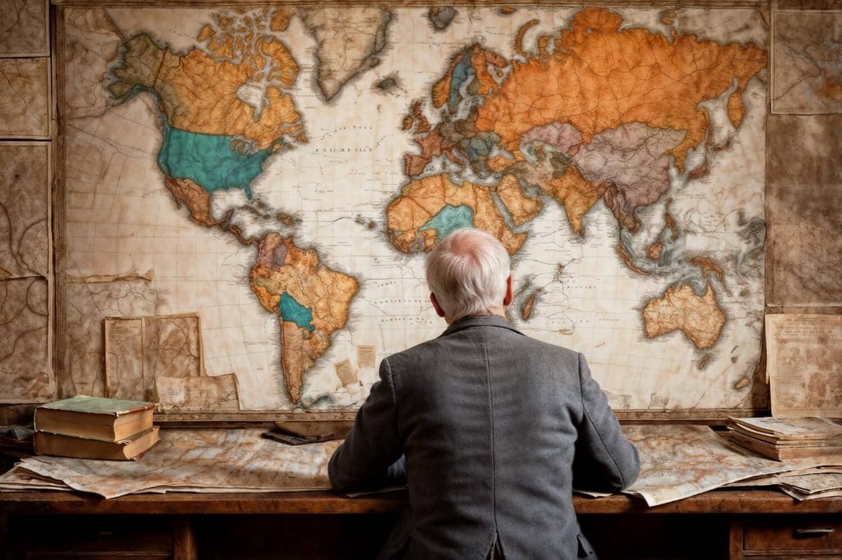 ilustrasi peta dunia 