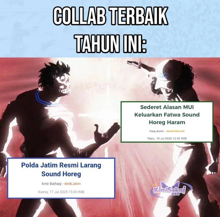 meme sound horeg (instagram.com/kimisekai.id)