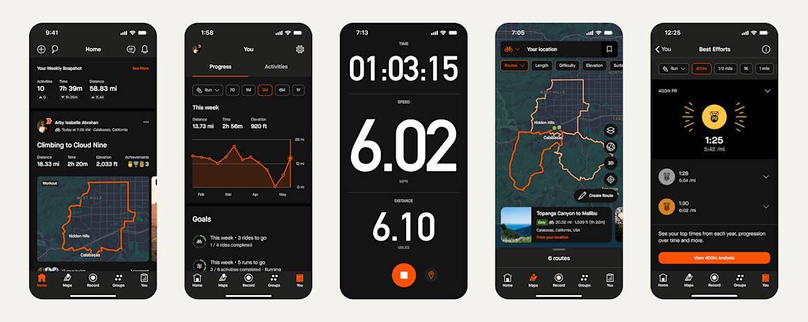 fitur dan statistik di aplikasi Strava (strava.com)