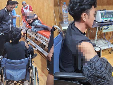 Para korban geng motor di Makassar, Minggu (20/7/2025)/Istimewa