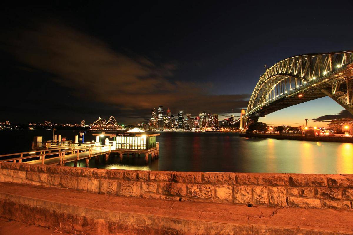 potret Sydney Harbour Bridge 